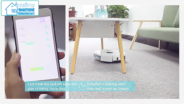 Thiết bị smarthome - Robot hút bụi thông minh goman 7