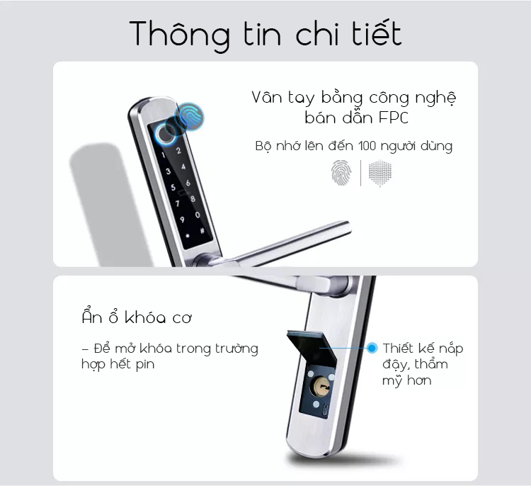 Thiết Bị Smarthome - Khóa cửa thông minh 5 IN 1 TLock TSL3375 - 6