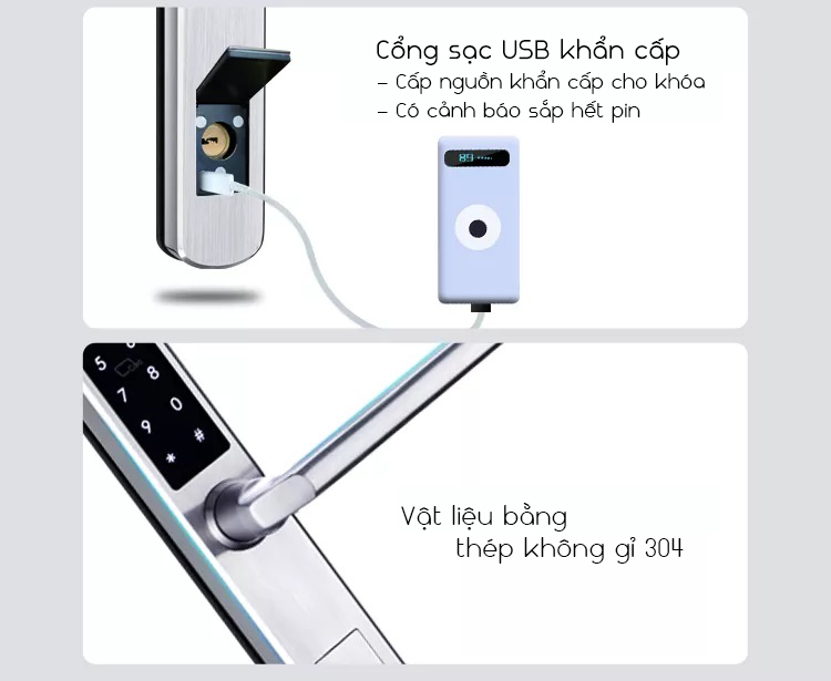 Thiết Bị Smarthome - Khóa cửa thông minh 5 IN 1 TLock TSL3375 - 8