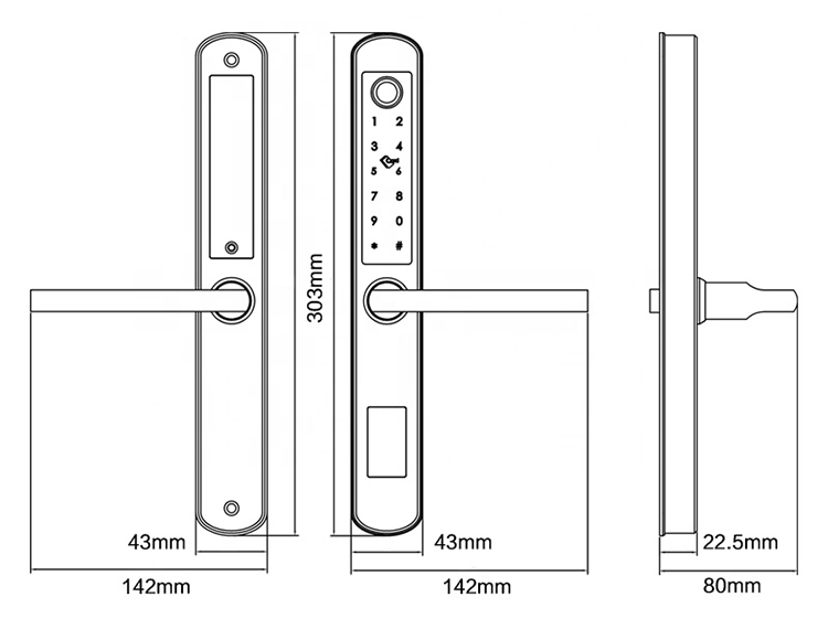 Thiết Bị Smarthome - Khóa cửa thông minh 5 IN 1 TLock TSL3375 - 9