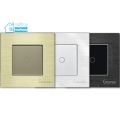 Thiết bị smarthome - Công tắc đèn cảm ứng mặt nhôm một nút Goman