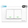 Thiết Bị Smarthome - Công tắc đèn Wifi cổ điển 2 nút Goman - white