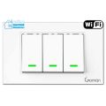 Thiết bị smarthome - Công tắc đèn Wifi cổ điển 3 nút Goman