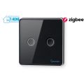Thiết bị smarthome - Công tắc cảm ứng Zigbee 2 nút Goman mặt vuông