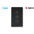 Thiết bị smarthome - Công tắc cảm ứng zigbee 3 nút Goman GM-ZB333 – US Series 2