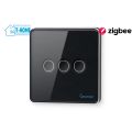 Thiết bị smarthome - Công tắc cảm ứng Zigbee 3 nút Goman mặt vuông
