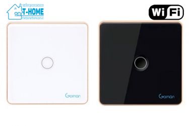 Thiết Bị Smarthome - Công tắc cảm ứng Wifi mặt vuông một nút Goman