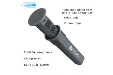 Thiết Bị Smarthome - Ổ cắm âm bàn đa năng Azura POP03