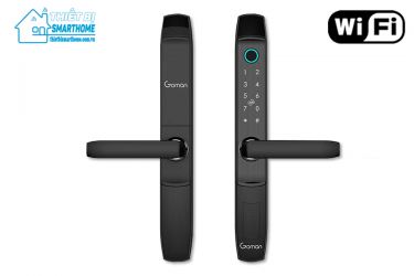 Thiết bị smarthome - Khóa cửa wifi thông minh Goman GM-275-Series-6B/S black