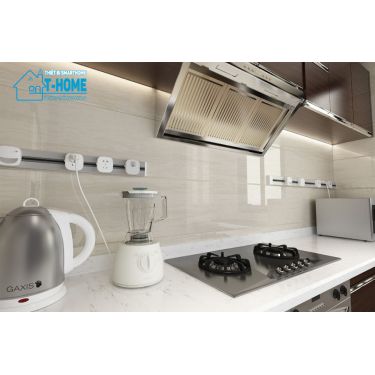 Thiết bị smarthome -Bộ ổ cắm ray thanh trượt thông minh Azura 80cm 5
