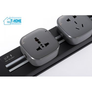 Thiết bị smarthome -Bộ ổ cắm ray thanh trượt thông minh Azura 80cm