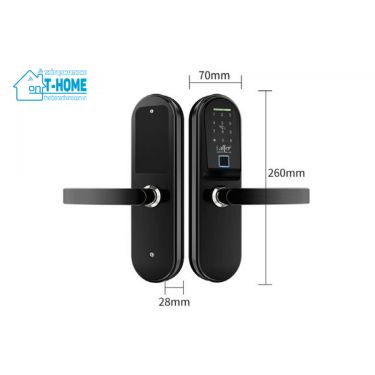Thiết Bị Smarthome - Khóa cửa thông minh 5 IN 1 Laffer LX06 - black