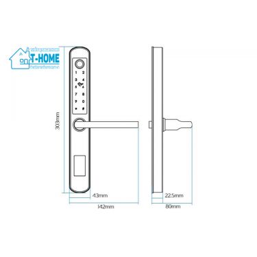 Thiết bị smarthome - Khóa cửa thông minh 5 in 1 Laffer XF19B - 2