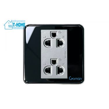 Thiết bị nhà thông minh - Ổ cắm điện đơn Goman mặt vuông