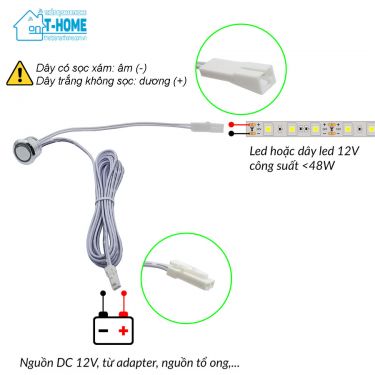 Thiết bị smarthome - Công tắc cảm biến chạm 12v 3