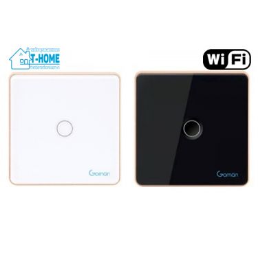 Thiết Bị Smarthome - Công tắc cảm ứng Wifi mặt vuông một nút Goman