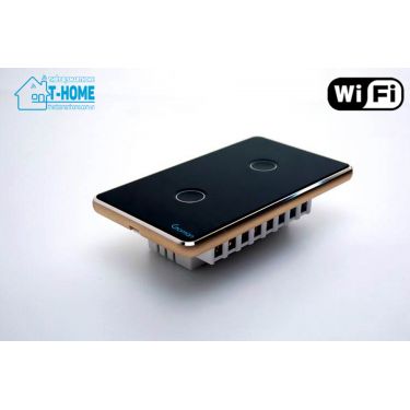 Thiết bị smarthome - Công tắc cảm ứng Wifi 2 nút Goman GM-W442