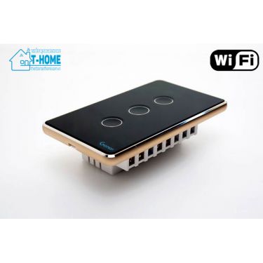 Thiết bị smarthome - Công tắc cảm ứng wifi 3 nút Goman GM-W443