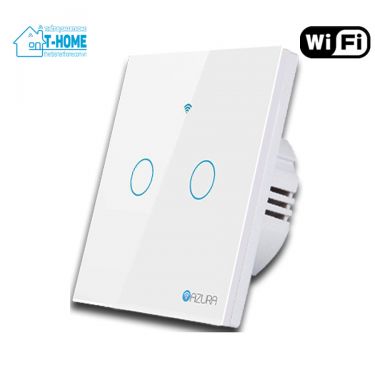 Thiết bị smarthome - Công tắc thông minh wifi Azura 2 nút mặt vuông