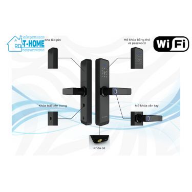 Thiết bị smarthome - Khóa cửa thông minh Azura WiFi 5 trong 1 - 2