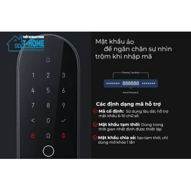 Thiết bị smarthome - Khóa cửa thông minh Aqara D100 - 1