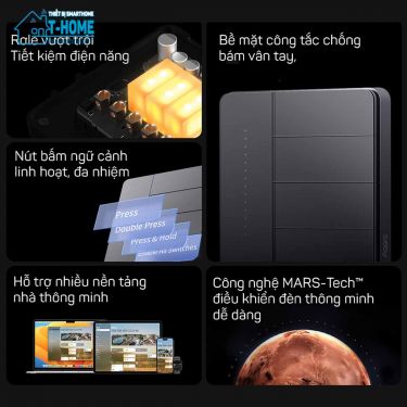 THome - Công tắc thông minh Aqara Z1 Pro 4 nút 4