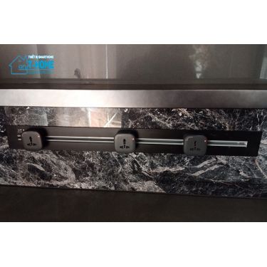 Thiết bị smarthome -Bộ ổ cắm ray thanh trượt thông minh Azura 80cm 10