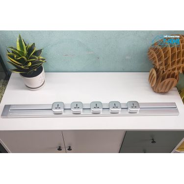 Thiết bị smarthome -Bộ ổ cắm ray thanh trượt thông minh Azura 80cm 12