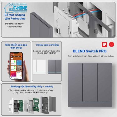 Thietbismarthome - Công tắc thông minh LifeSmart Blend PRO 1 nút LS240-GR1 trang 3