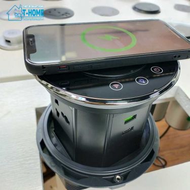 THome - Ổ Cắm Điện Âm Bàn Đa Năng Tích Hợp Sạc Không Dây KLASS 3