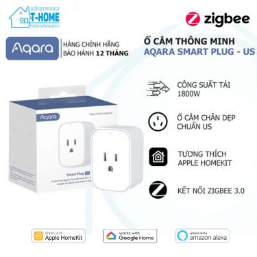 Thiết bị smarthome - Ổ cắm điện thông minh Aqara Smart Plug ZNCZ12LM - 1