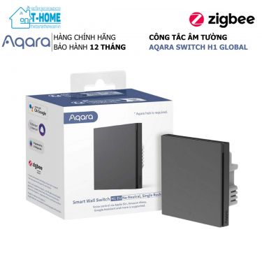 THome - Công tắc thông minh Aqara H1 1 nút màu xám đen 1