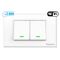 Thiết Bị Smarthome - Công tắc đèn Wifi cổ điển 2 nút Goman - white