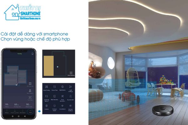 Thietbismarthome.com.vn-Robot hút bụi thông minh Goman 4