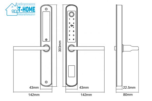 Thiết Bị Smarthome - Khóa cửa thông minh 5 IN 1 TLock TSL3375 - 3