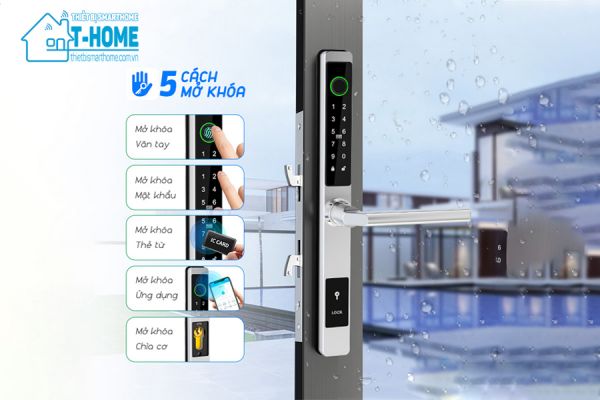 Thiết Bị Smarthome - Khóa cửa thông minh 5 IN 1 TLock TSL3373 - 1