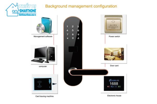 Thiết bị smarthome - Khóa thẻ từ khách sạn DSH605 - 1
