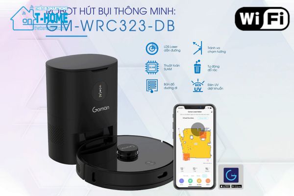 Thiết bị smarthome - Robot hút bụi thông minh Goman 8