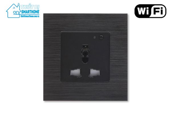 Thiết bị smarthome - ổ cắm điện wifi thông minh - đen