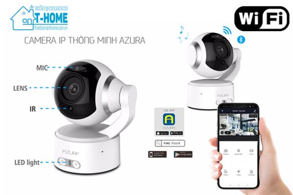 Thiết bị smarthome - Camera thông minh wifi trong nhà Azura QS500 - 3