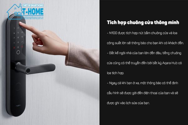 Thiết bị smarthome - Khóa cửa thông minh Aqara N100 Zigbee Edition - 2