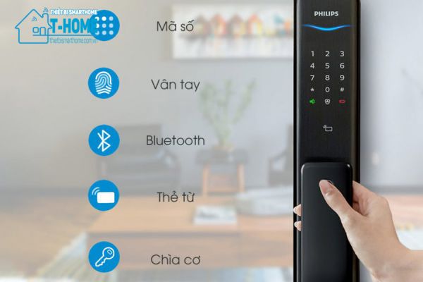 Thiết bị smarthome - Khóa cửa vân tay Philips ALPHA - 3