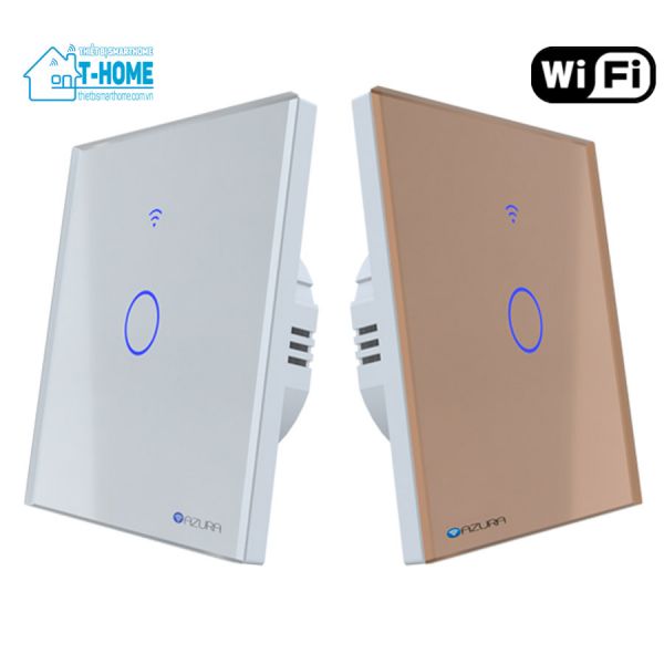 Thiết bị smarthome - Công tắc thông minh wifi Azura 1 nút mặt vuông 2