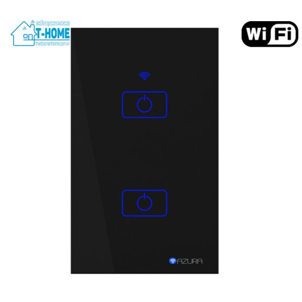 Thiết bị smarthome - Công tắc thông minh wifi Azura 2 nút 1