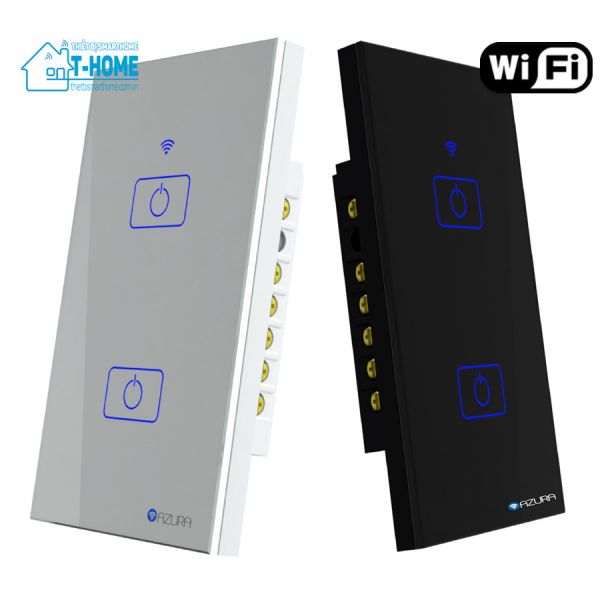 Thiết bị smarthome - Công tắc thông minh wifi Azura 2 nút 2