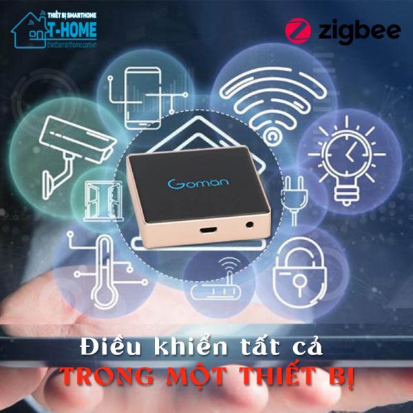 Thiết bị smarthome - Trung tâm điều khiển Zigbee Goman 3