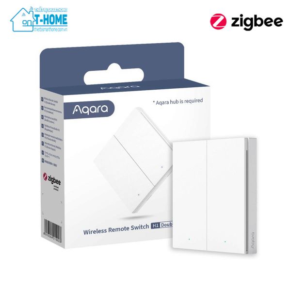 THome - Công tắc thông minh Aqara H1 không dây 2 nút, dùng pin