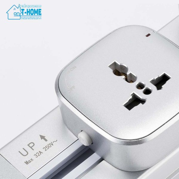 Thiết bị smarthome -Bộ ổ cắm ray thanh trượt thông minh Azura 60cm - 4