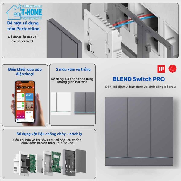 Thietbismarthome - Công tắc thông minh LifeSmart Blend PRO 2 nút LS240-GR2 trang 3