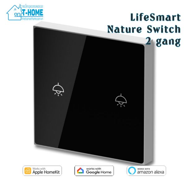 THome - Công tắc thông minh LifeSmart Nature 2 nút LS220